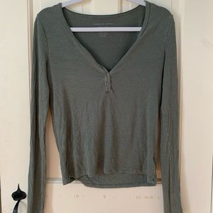Olive Henley Top
